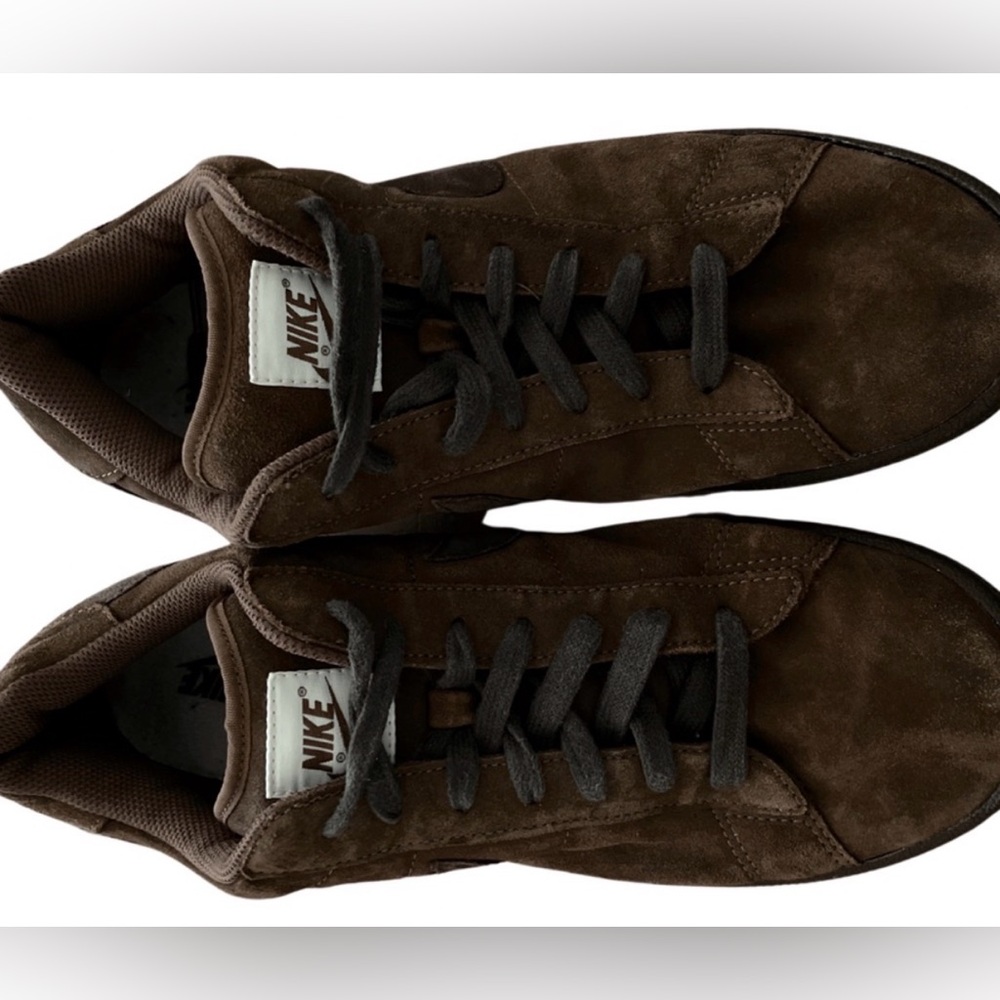 Nike Men's Dark Brown Suede Sneakers
